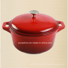 Pot de casserole en fonte d&#39;émail de Chine 3.5L